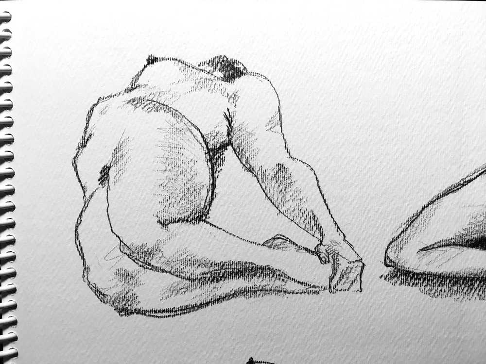 detail 1: figure drawing exercise 1/27/2018