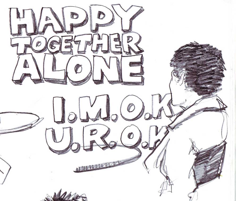detail 2: happy together alone