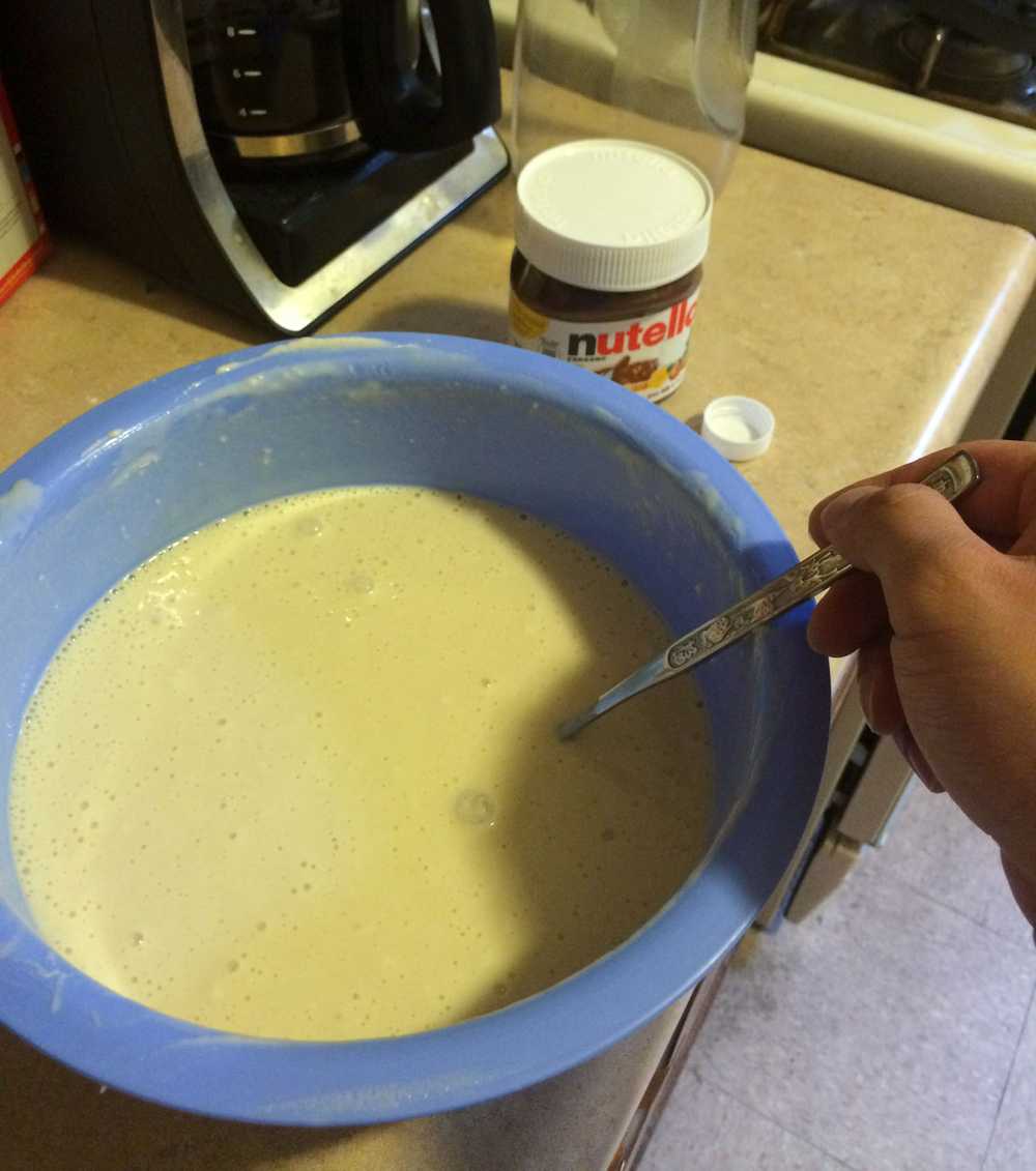 Prepare pancake mix
