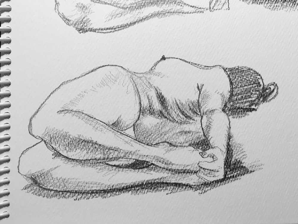 detail 2: figure drawing exercise 1/27/2018